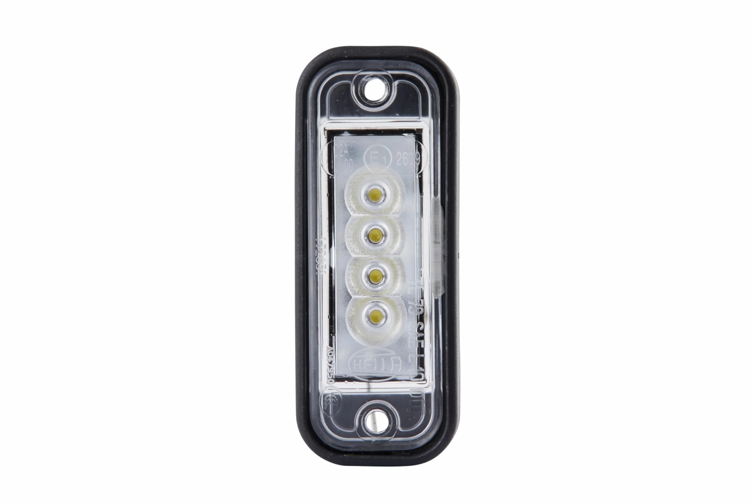 HELLA Oświetlenie tablicy rejestracyjnej - LED - 12V - Zabudowa/Połączenie śrubowe - CCC/ADR/GGVS - Kolor szkła reflektora: przezroczysty - Wtyczki: Wtyk płaski - 2KA 010 278-311