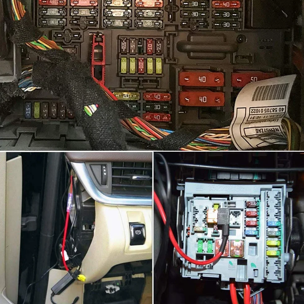 RUNCCI-YUN 120 sztuk mini bezpieczników samochodowych 12 V-24 V, mały bezpiecznik ostrzowy, bezpiecznik ostrzowy 2A/3A/5A/7,5A/10A/15A/20A/25A/30A/35A+5 szt. 12 V Uchwyt bezpiecznika ostrza do