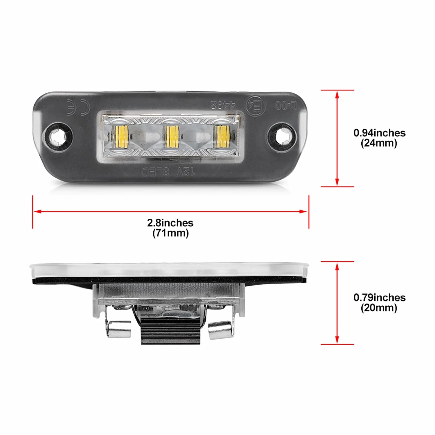 Oświetlenie tablicy rejestracyjnej LED, lampa tylna, kompatybilna z M-ercedes B-enz ML W164 GL X164 R W251, tylko silnik wysokoprężny, biały ksenonowy, magistrala Can-Bus, oświetlenie tablicy