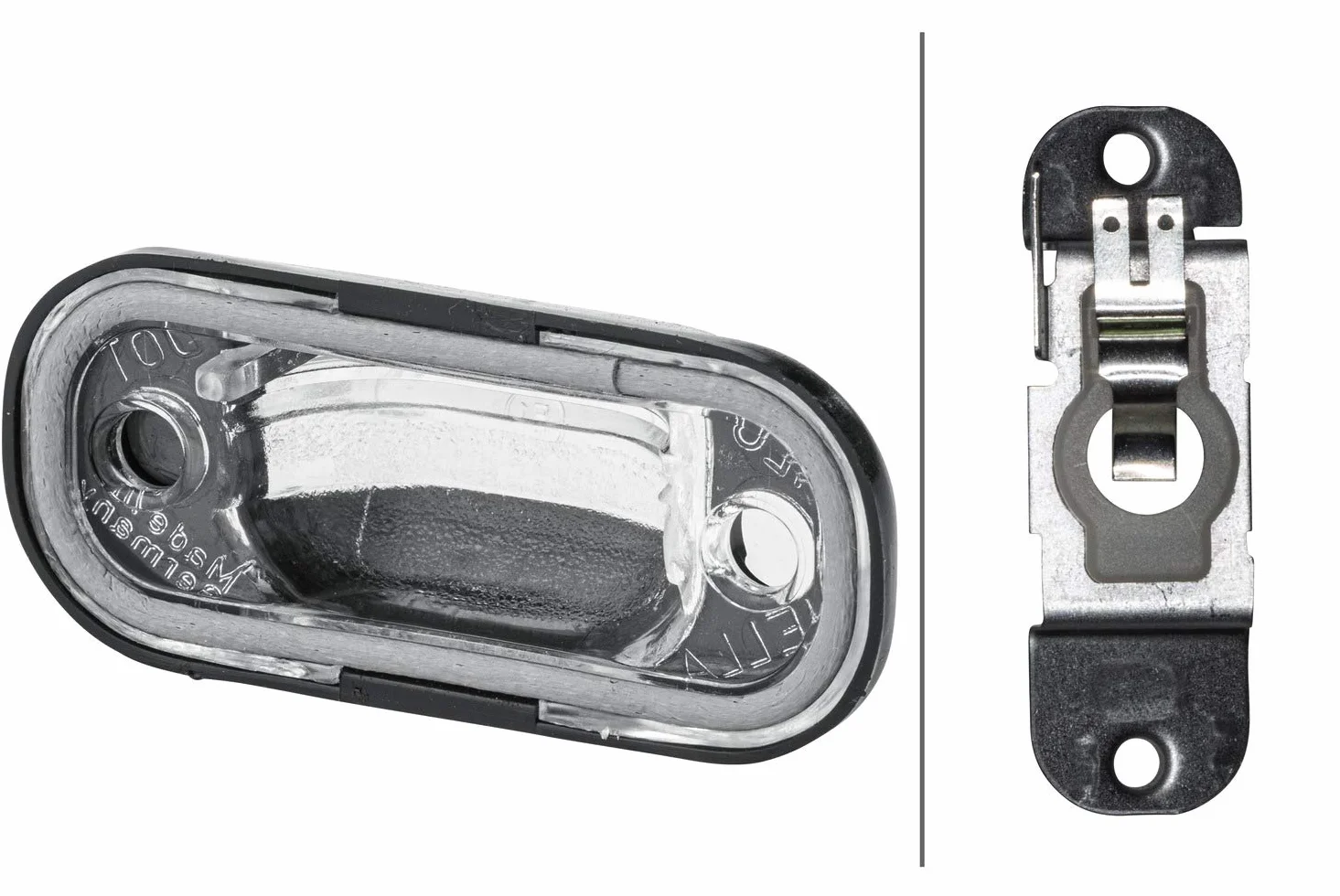 HELLA 2KA 002 445-111 Oświetlenie tablicy rejestracyjnej - żarówek - 12V - ECE - z lewej/z prawej