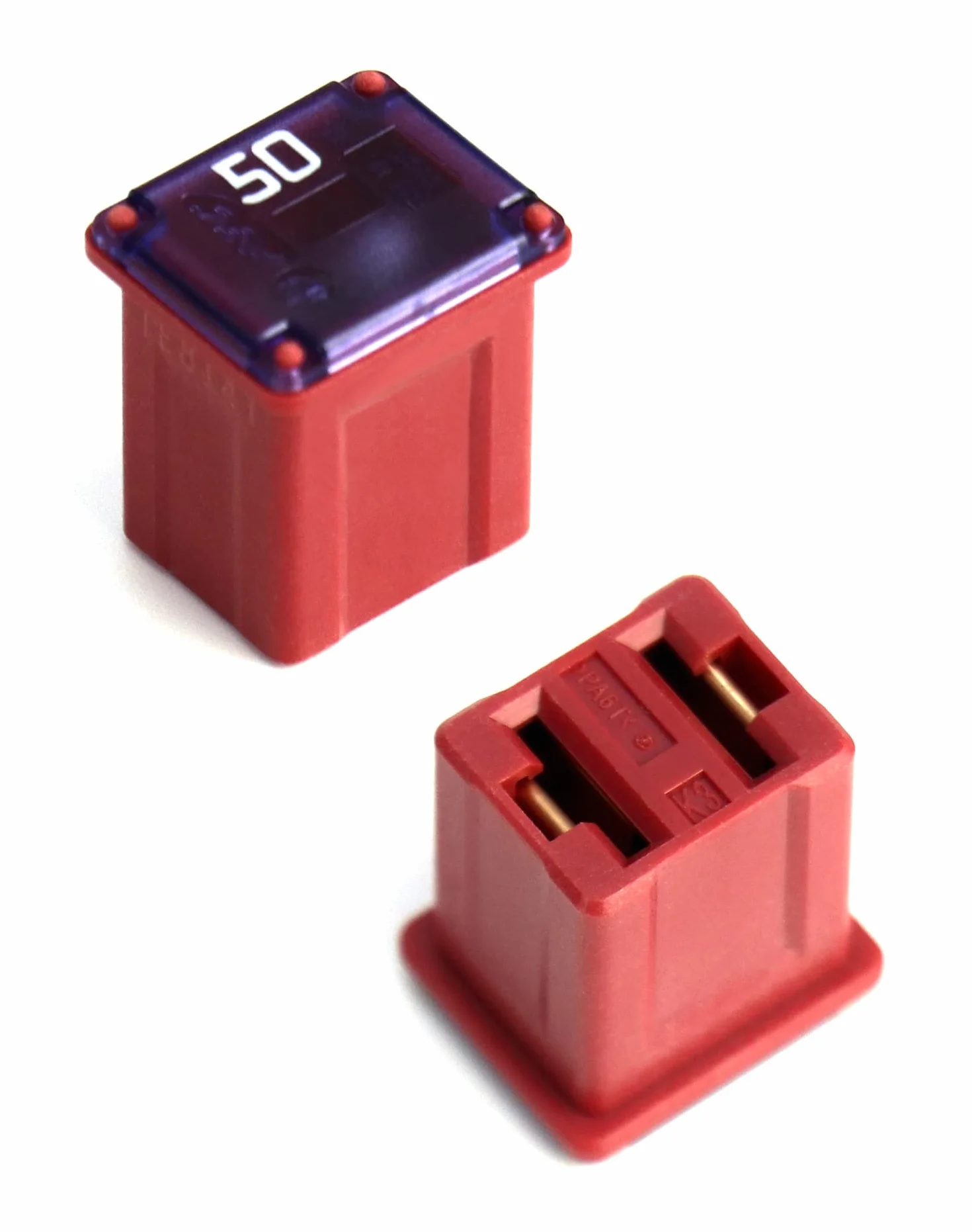 QWORK 12 szt. Bezpieczniki blokowe Mini bezpieczniki samochodowe, bezpieczniki blokowe niskiego Jcase do ciężarówek, samochodów i SUV-ów, łodzi, 20A/25A/30A/40A/50A/60A, każdy 2szt