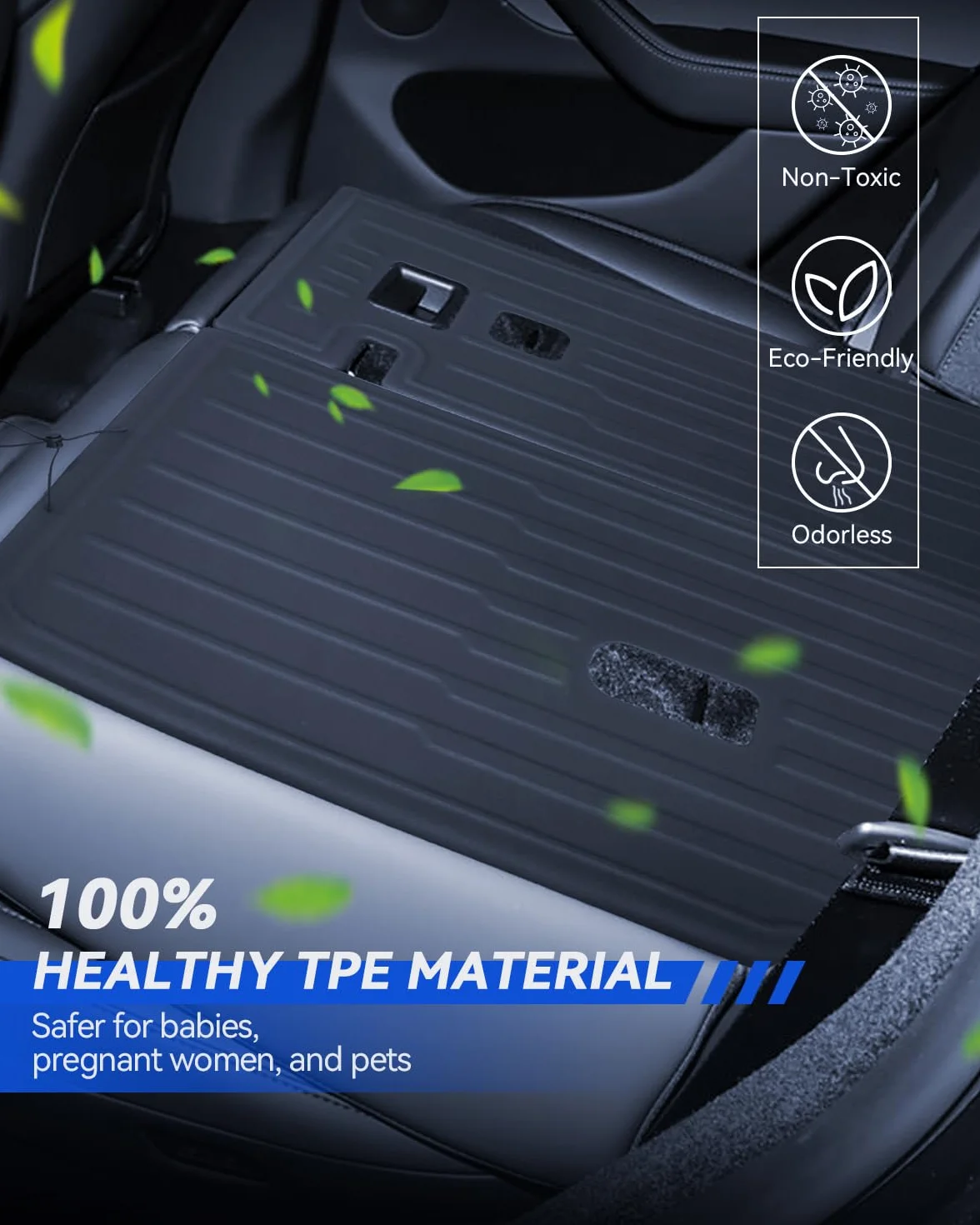 UK-RHD pokrowiec na tylne siedzenie w drugim rzędzie do Tesla Model Y 2025 Juniper All-Weather TPE ochraniacz na siedzenie wodoodporny i antypoślizgowy pokrowiec na tylne siedzenie Tesla Model Y