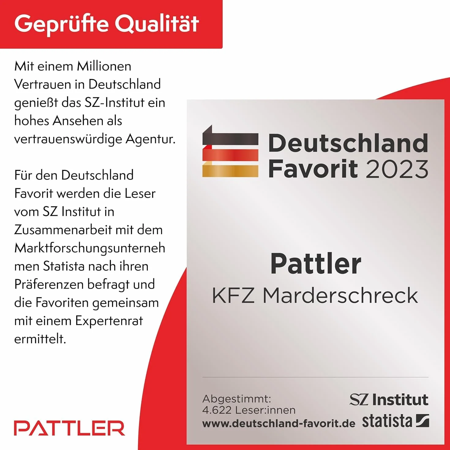 PATTLER® Samochodowy odstraszacz kun - ultradźwiękowy odstraszacz kun. Podłączenie do akumulatora samochodowego 12 V. Natychmiastowa i długotrwała ochrona przed kunami w komorze silnika