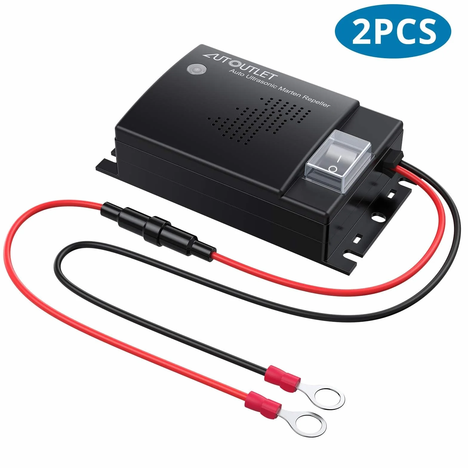 AUTOUTLET 2 szt. DC 12 V samochód ultradźwiękowy odstraszacz myszy miernik szczur gryzonie szkodniki odstraszacz zwierzęta pozbądź się szczurów myszy gryzonie wiewiórka kuna