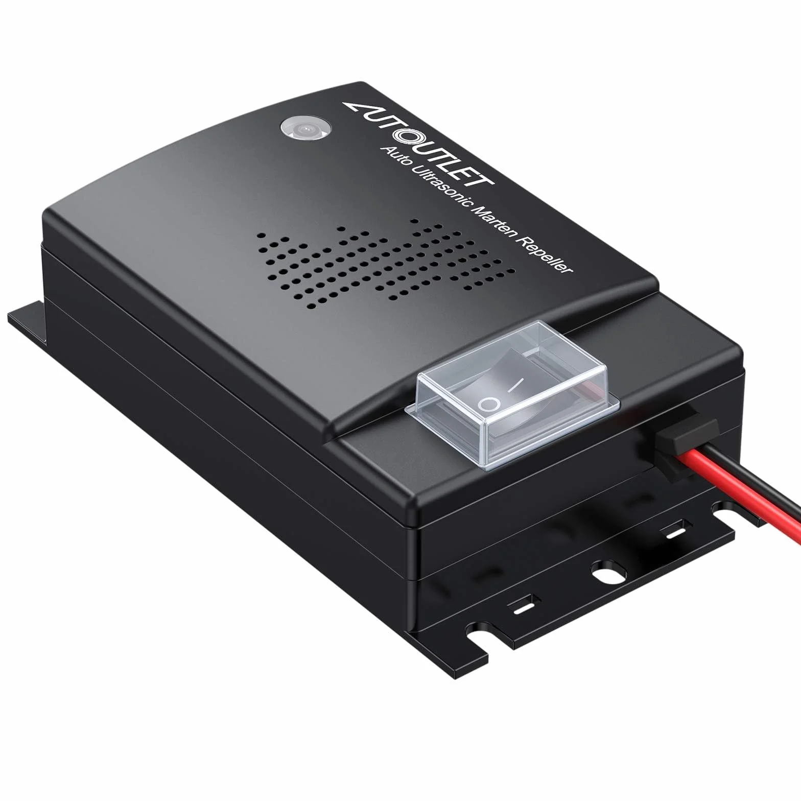 AUTOUTLET Ultradźwiękowy ultradźwiękowy odstraszacz myszy samochodowych 12 V, emisja częstotliwości fal dźwiękowych 12-45 kHz, długość kabla 50 cm, dodatek do myszy, owadów
