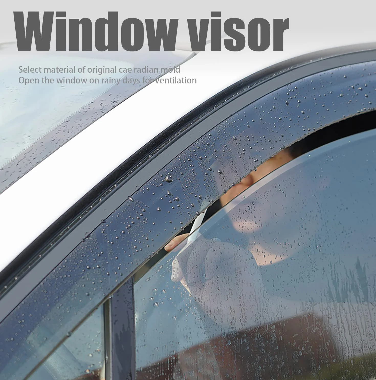 4 szt. Samochodowe owiewki do Suzuki Vitara MK4-LY 2015-2021, boczne szyby deflektory deflektorów samochodowych akcesoria