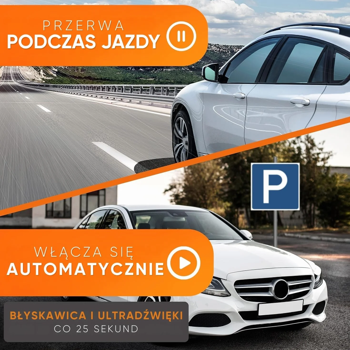 WERKTAL Samochodowy odstraszacz kun, ochrona przed kunami z ultradźwiękami i lampą błyskową (akumulatory samochodowe), automatyczny, trwała ochrona przed kunami w komorze silnikowej