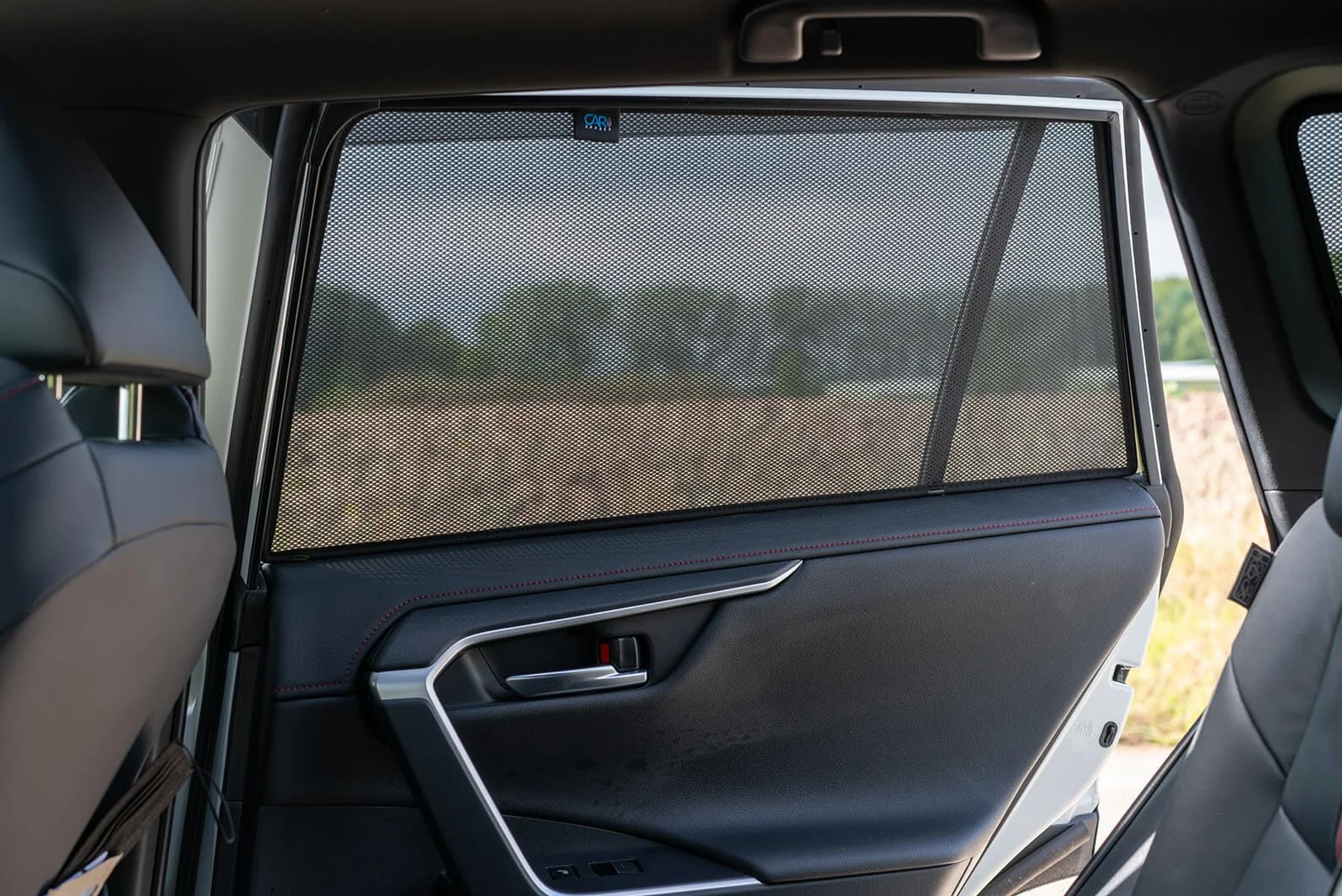 CAR SHADES zestaw (tylne drzwi boczne) kompatybilny z Toyota RAV-4 (5. generacji) 2018- (2 sztuki) - niestandardowe osłony przeciwsłoneczne do samochodów