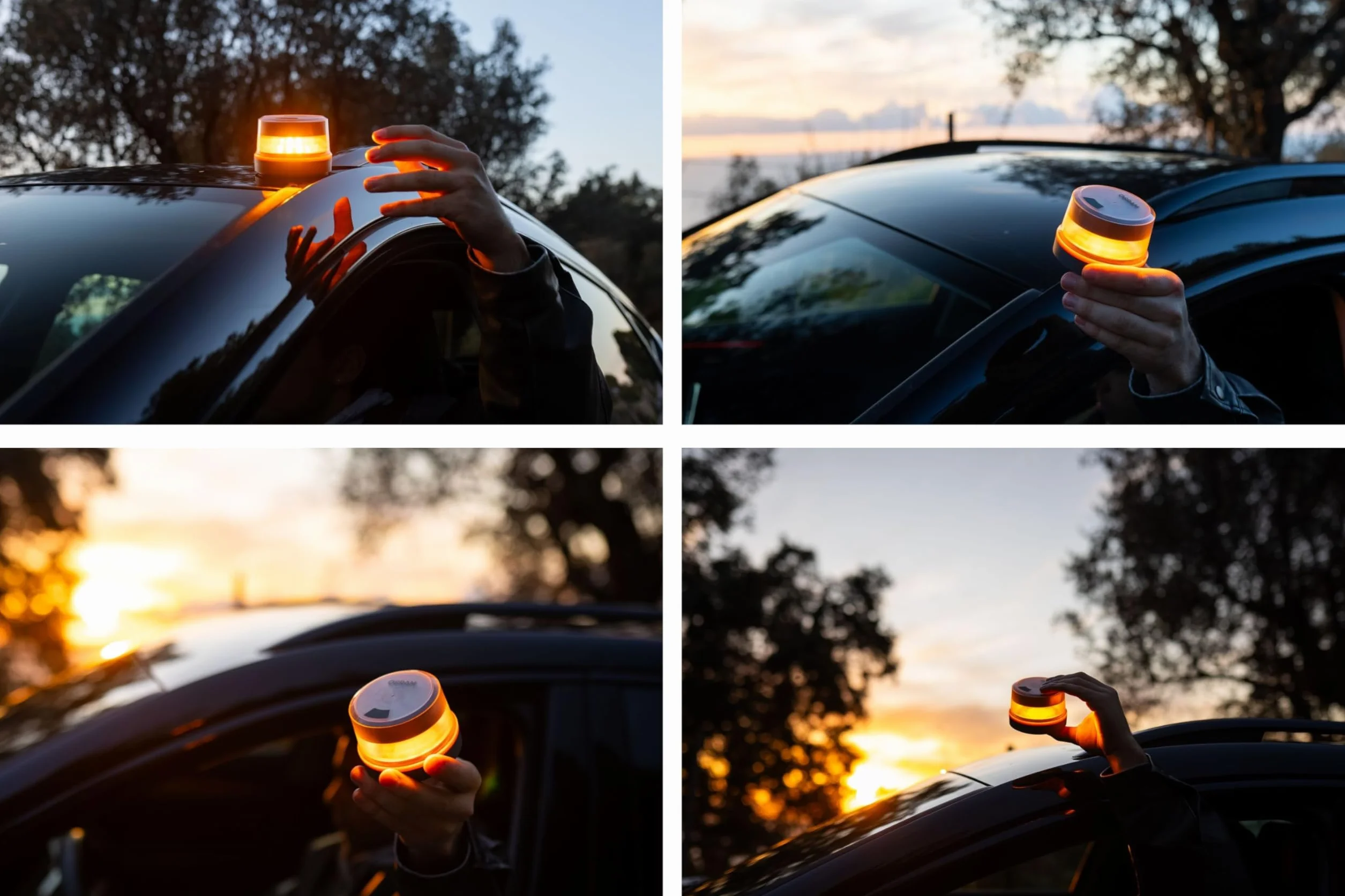OSRAM LEDguardian ROAD FLARE Signal V16 IoT, certyfikowana lampa ostrzegawcza LED DGT 3.0, obowiązkowe stosowanie w Hiszpanii, 1900K, lokalizacja w czasie rzeczywistym