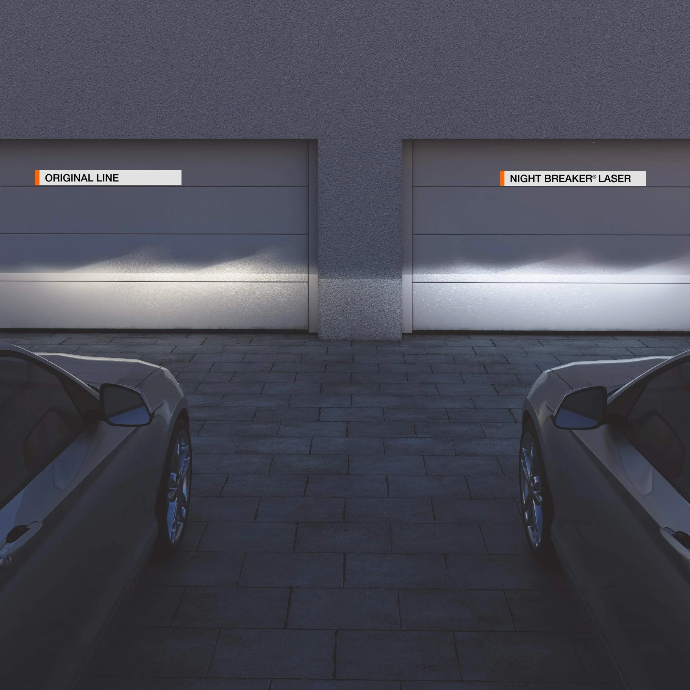 OSRAM NIGHT breaker LASER H7, +150% większa jasność, halogenowa lampa czołowa, 64210NL-2HB, 12V, składane pudełko wiszące (2 lampy)
