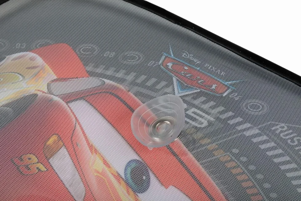 Para markiz bocznych do samochodów Samochody Lightning McQueen - Ochrona przeciwsłoneczna dla dzieci z oficjalną grafiką Disney Pixar