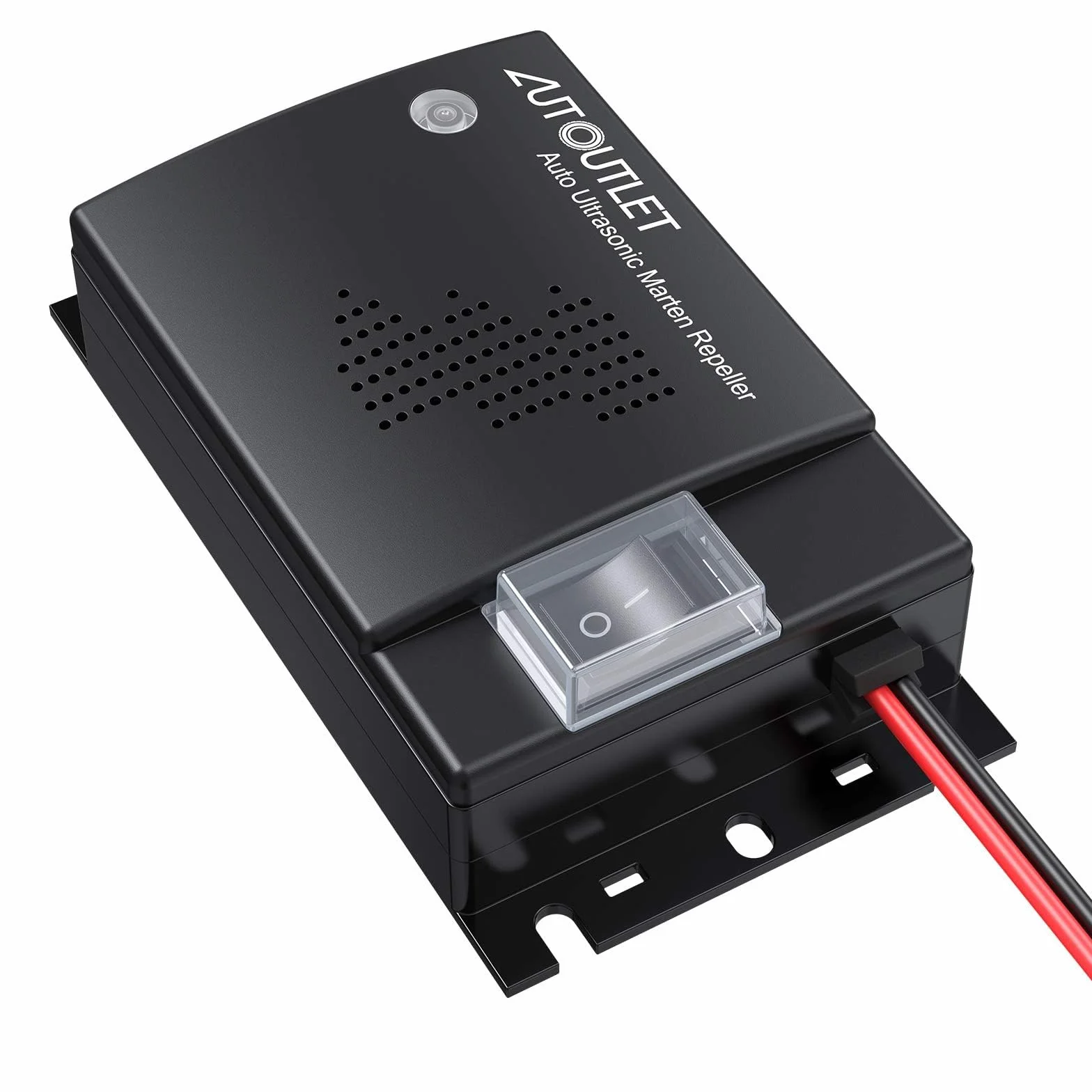 AUTOUTLET Ultradźwiękowy ultradźwiękowy odstraszacz myszy samochodowych 12 V, emisja częstotliwości fal dźwiękowych 12-45 kHz, długość kabla 50 cm, dodatek do myszy, owadów