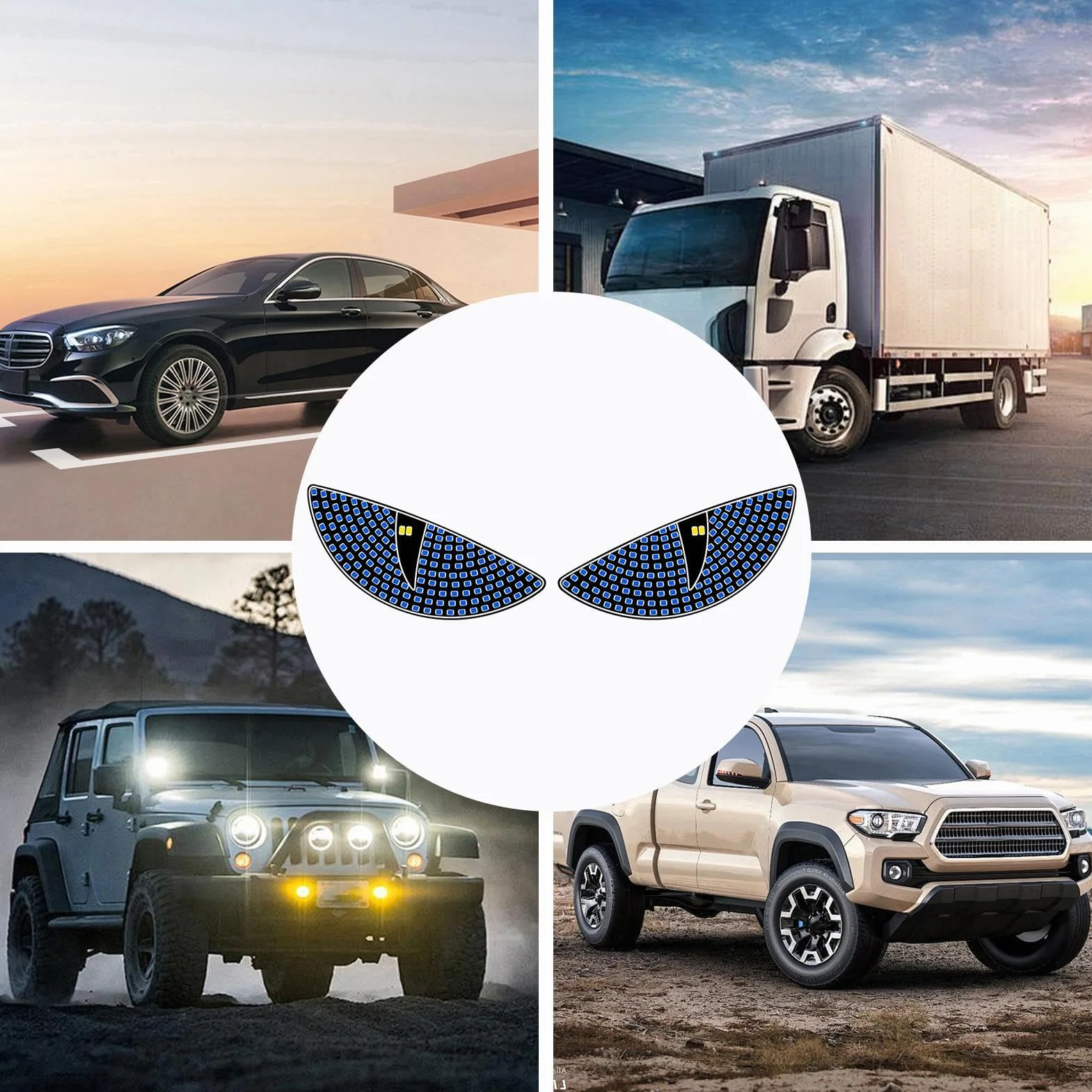 Devil Eyes Light for Windshield, Dynamic Demon Eye Lamp, LED Lights for Car Windshield, Car Warning Lights, Truck Eyes Car Decoration, USB Plug-In Demon Lights, Cool Car Accessories, Windshield Eyes