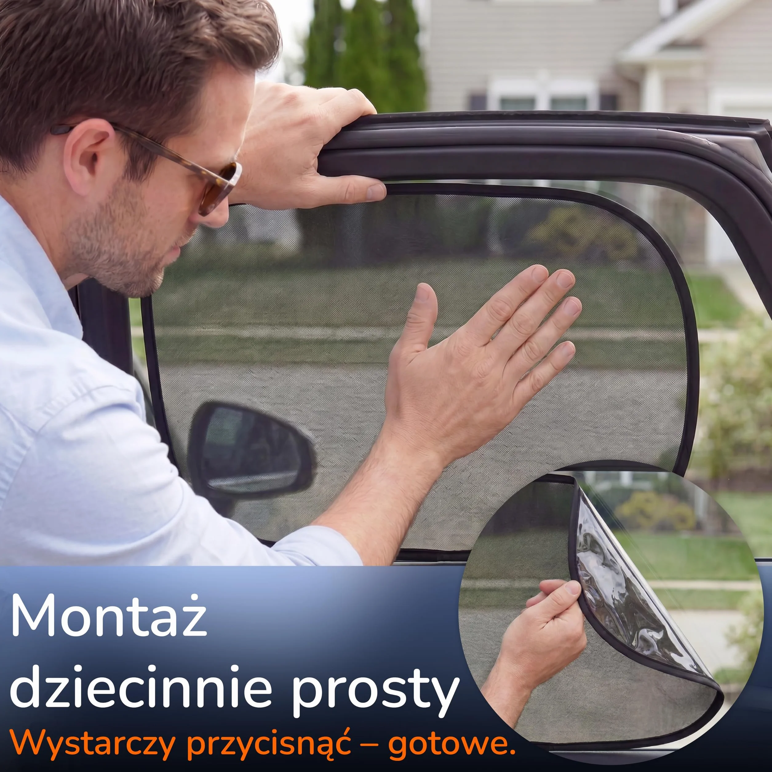 Upgrade4cars 2 x Osłona Przeciwsłoneczna do Samochodu dla Dzieci z Ochroną UV Atestowana TÜV UPF 50+ | Zasłonka Samoprzylepna na Szybę Boczną | Przyciemnienie Szyb Samochodowych