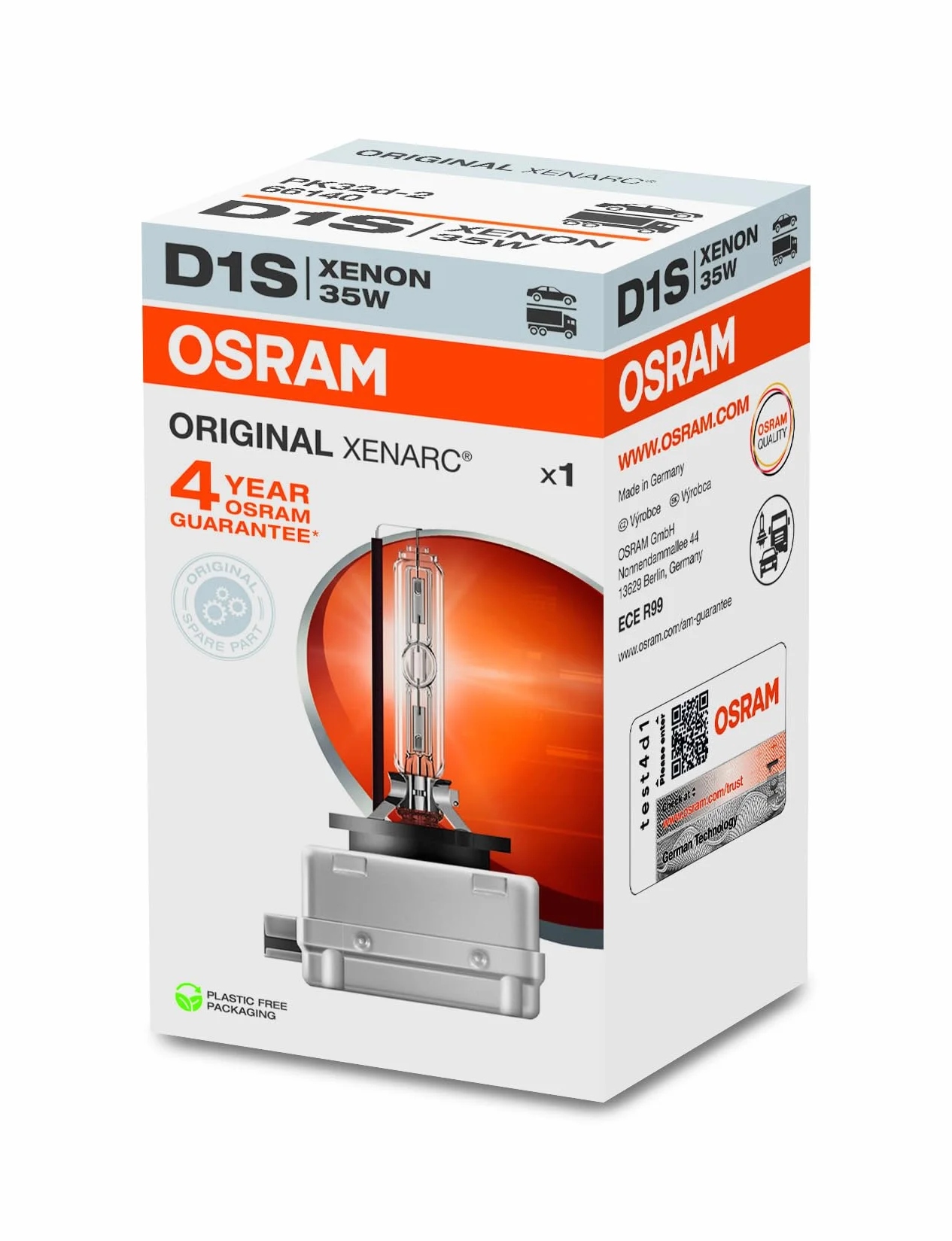 Osram 66140 Żarówka D1S, Biały, 1 sztuka
