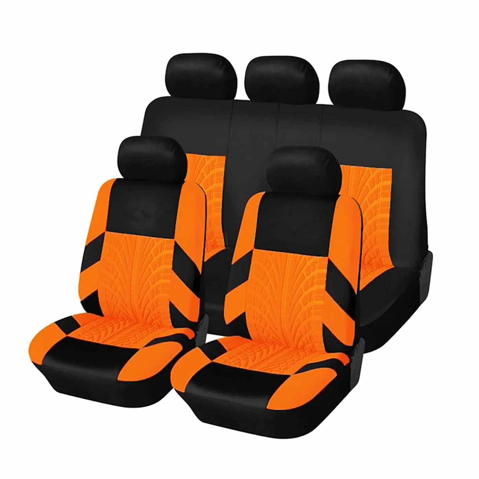 Pokrowce na siedzenia samochodowe Pełny zestaw do Renault Captur -I /2014-2026, Pokrowce na siedzenia Wodoodporne oddychające akcesoria wewnętrzne, I/Orange