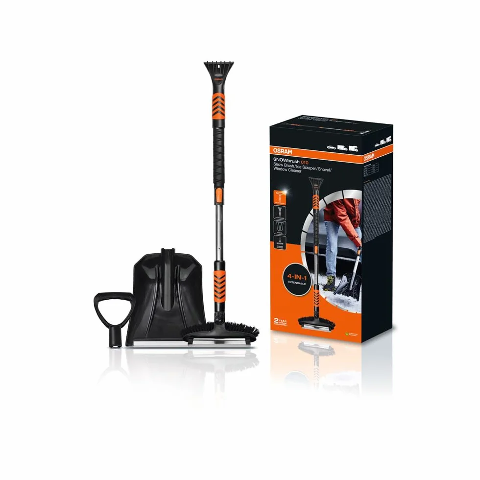 OSRAM SNOWbrush 010, 4w1, łopata, skrobaczka do lodu, myjka do okien