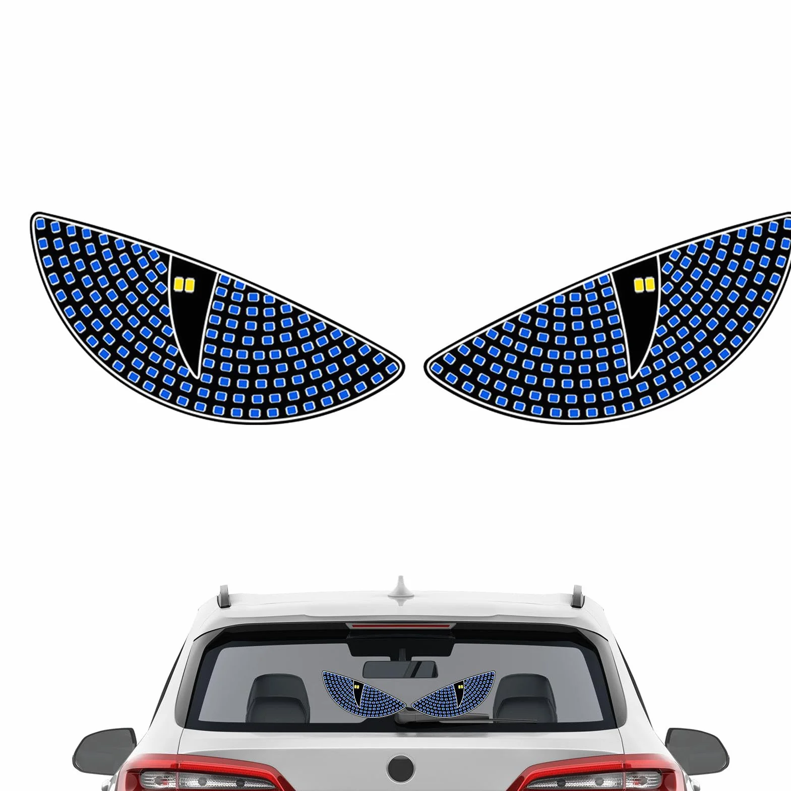 Devil Eyes Light for Windshield, Dynamic Demon Eye Lamp, LED Lights for Car Windshield, Car Warning Lights, Truck Eyes Car Decoration, USB Plug-In Demon Lights, Cool Car Accessories, Windshield Eyes