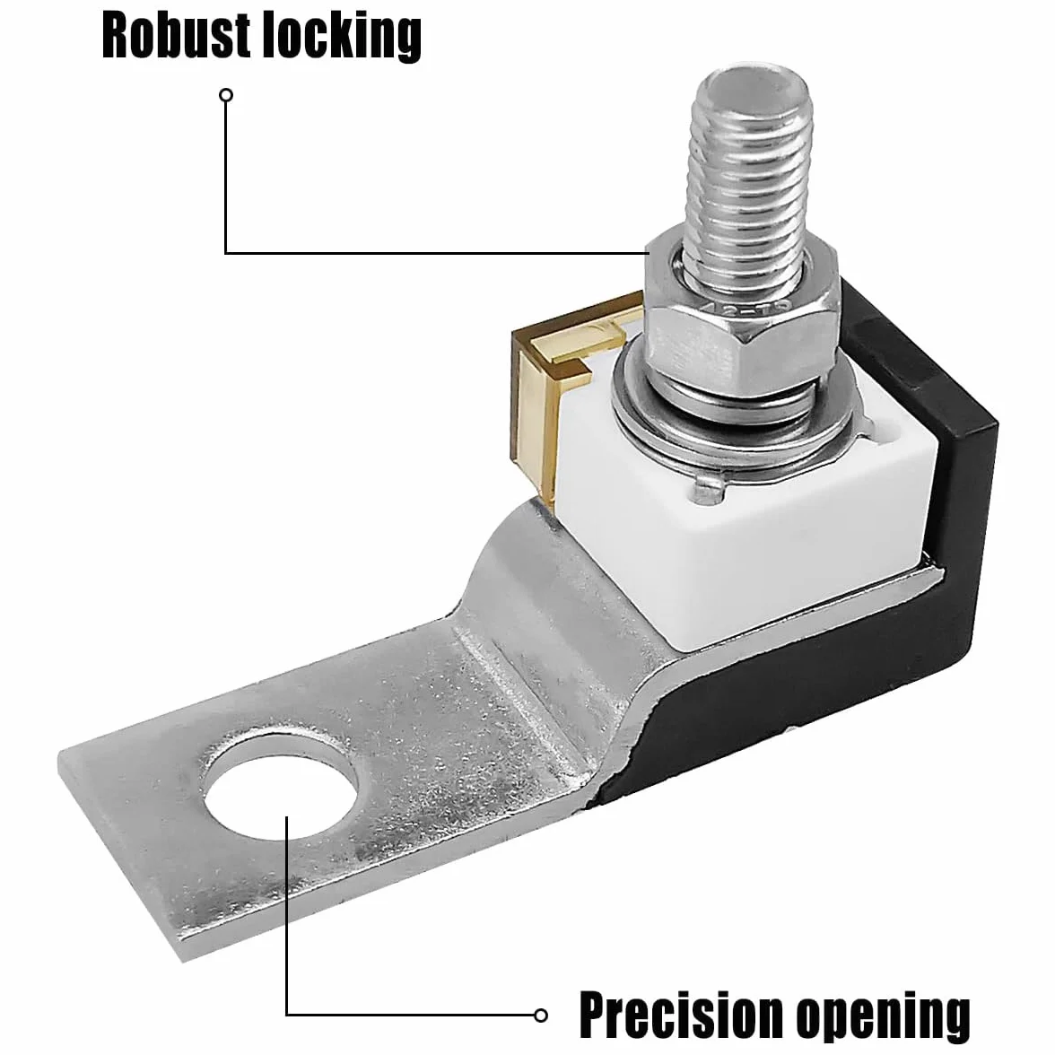 MACHSWON 300 A 58 V Terminal Mount Fuse Block Kit with Single Stud 5/16" (M8) Marine Rated Battery Fuse and Waterproof Cap do samochodów, New Energy Trams, RVs, ciężarówek, łodzi i innych głównych