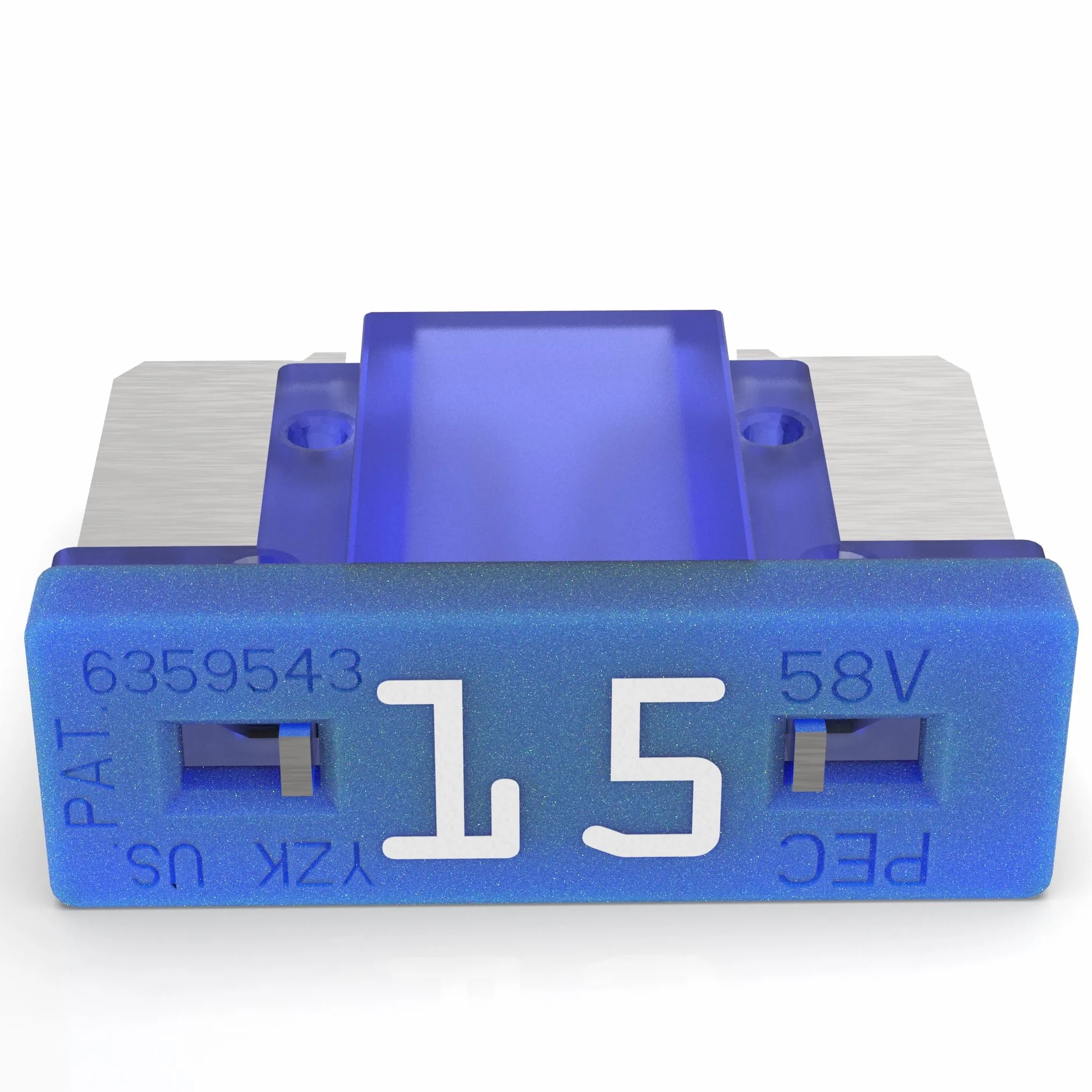 AUPROTEC Mini LP bezpieczniki samochodowe płaskie 2A - 30A Wybór: 15A Ampere niebieskie, 10 sztuk
