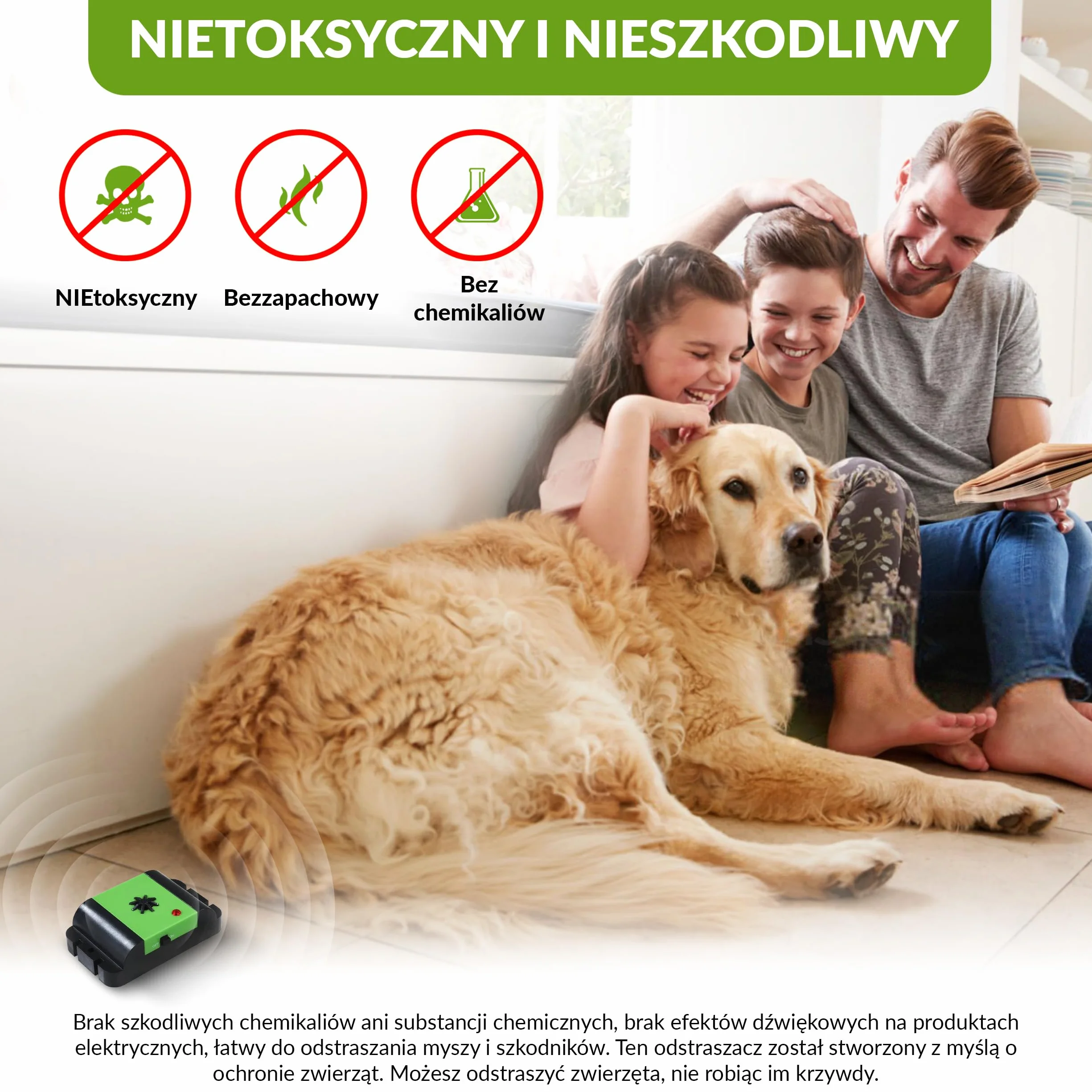ISOTRONIC® Odstraszacz kuny do ochrony samochodu, poddasza i piwnicy, ultradźwiękowy odstraszacz kunów, bez pułapki, łatwa instalacja i długotrwały efekt