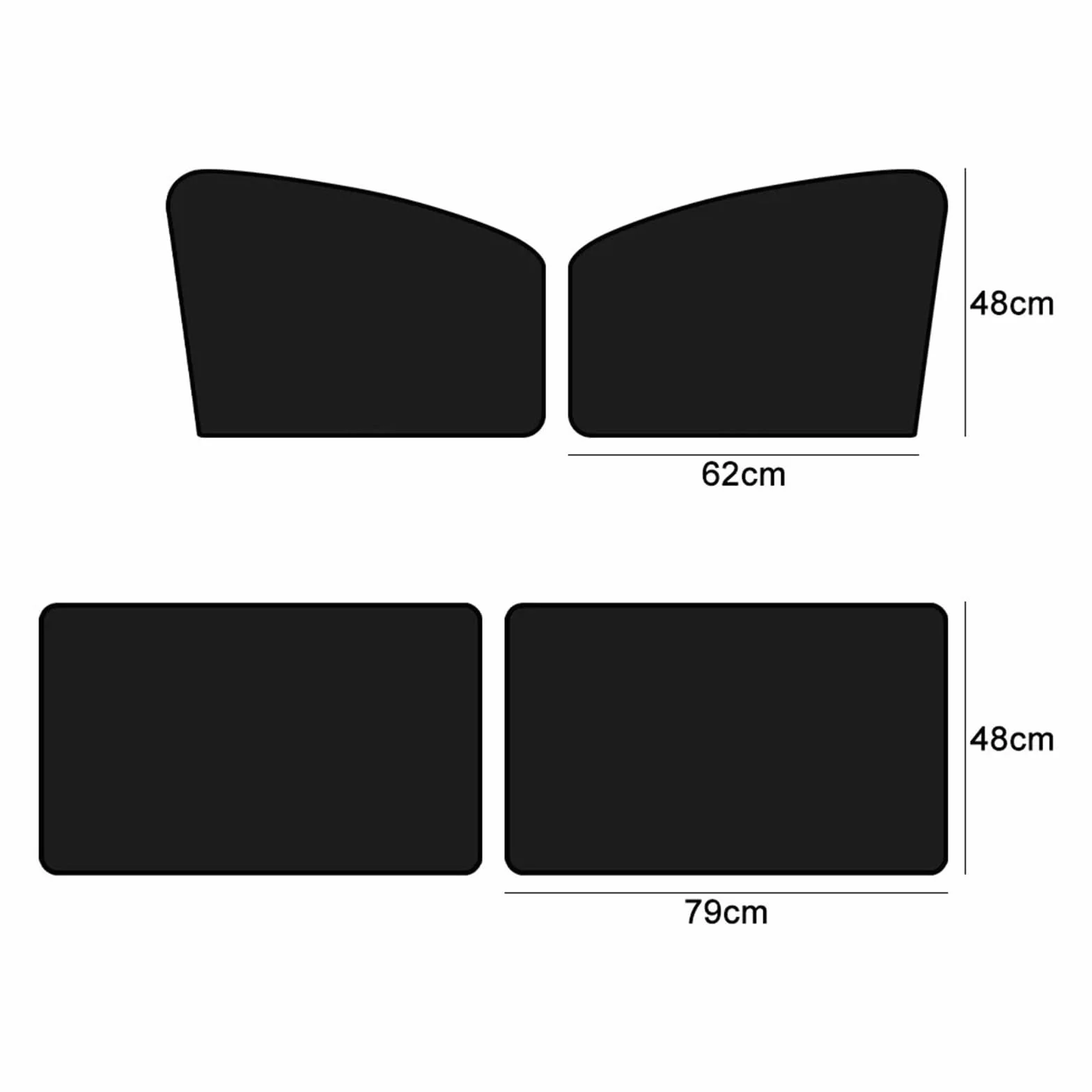 Pasuje do Suzuki Jimny Jb74 Jb43 Jb64 Jb53 Magnetyczna osłona przeciwsłoneczna na boczną szybę samochodu Czarna osłona przeciwsłoneczna na okno(Rear 2pcs)