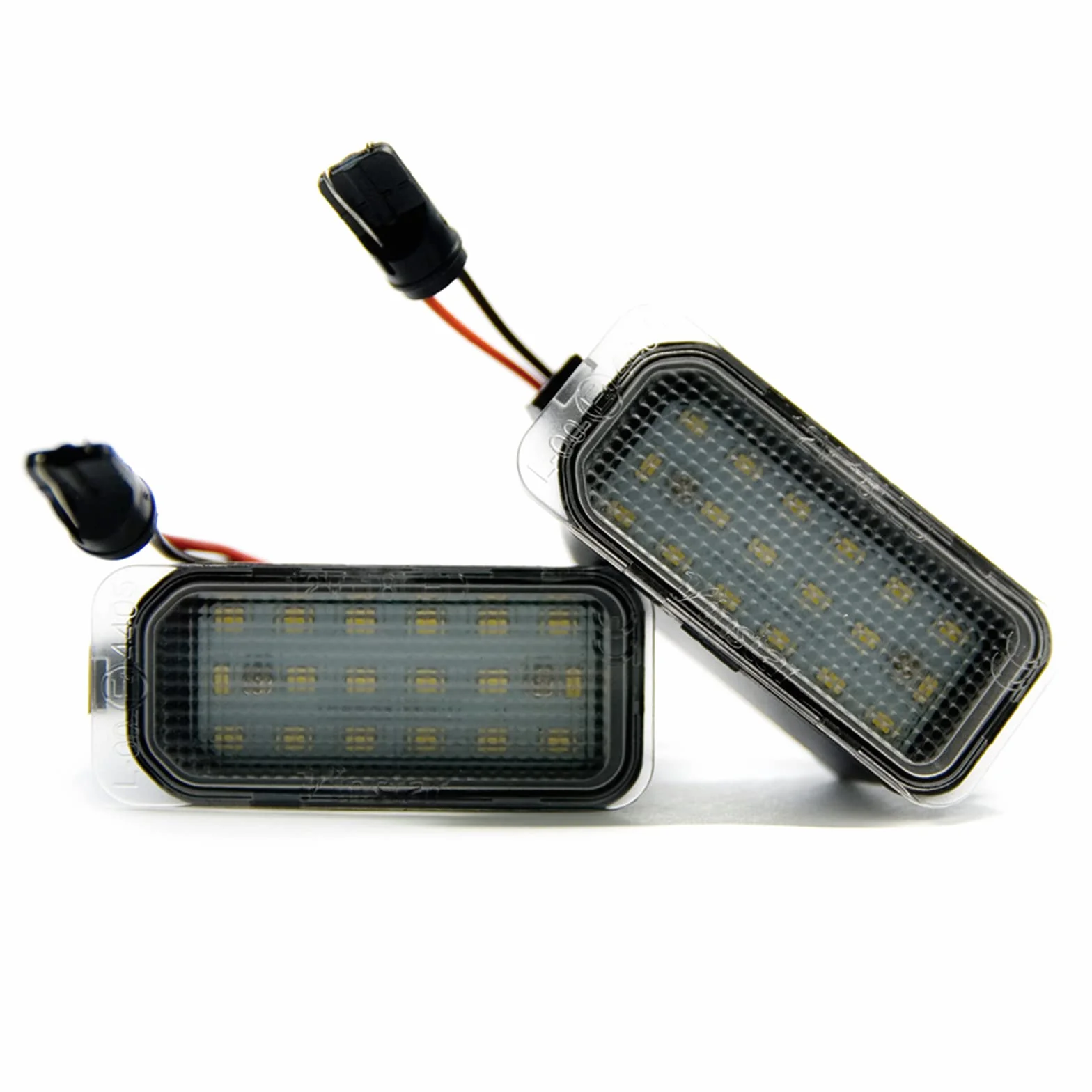 Lightworld24 Lampa LED do tablic rejestracyjnych F-ord Fiesta Focus C-Max Mondeo Galaxy S-Max Kuga J-Aguar XJ XF 18 SMD, Xenon