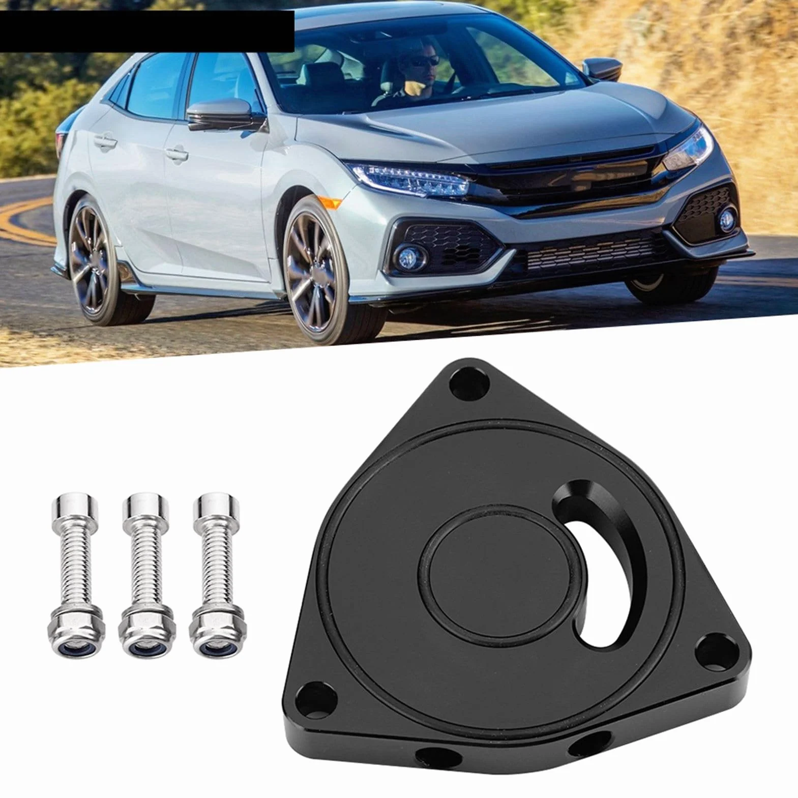 Płyta zaworu wydechowego KIMISS, płyta wydechowa Turbo ze stopu aluminium samochodowego Spacer BOV 1.5 T na lata 2015-2019