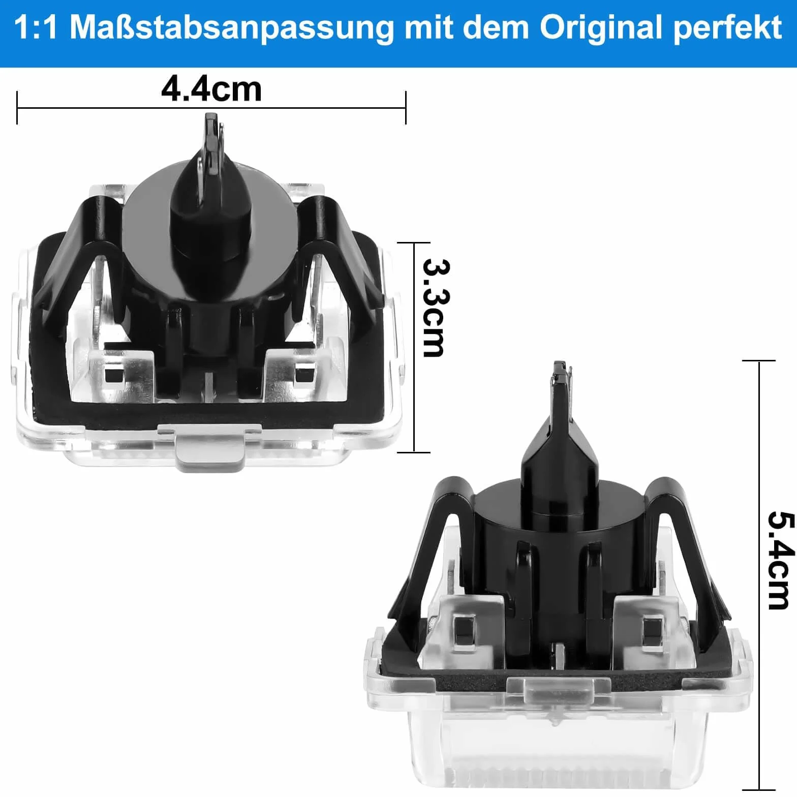 Led Kennzeichenbeleuchtung - Canbus LED-Technologie - Wasserdicht Kennzeichenleuchte für W204, W212, W221, S204, S212, C204, C207, A207, CLA C117