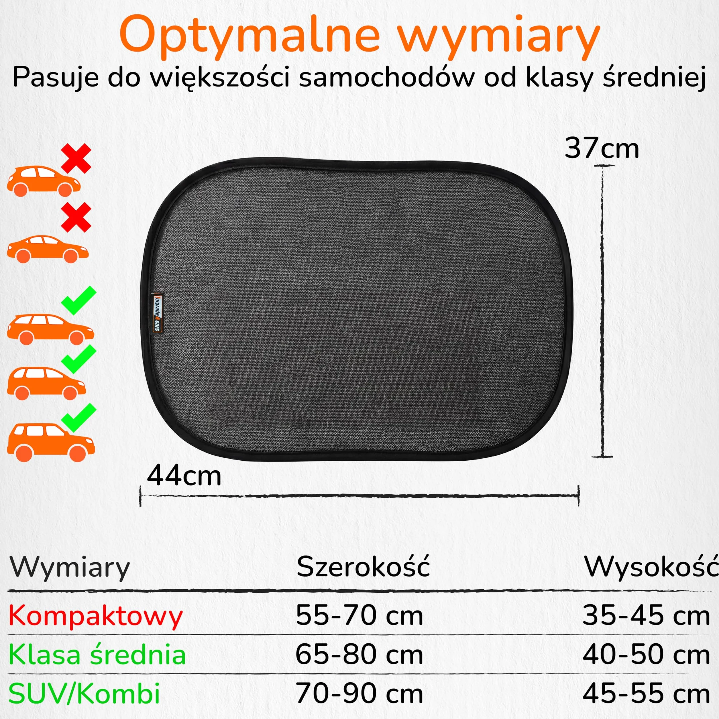 Upgrade4cars 2 x Osłona Przeciwsłoneczna do Samochodu dla Dzieci z Ochroną UV Atestowana TÜV UPF 50+ | Zasłonka Samoprzylepna na Szybę Boczną | Przyciemnienie Szyb Samochodowych