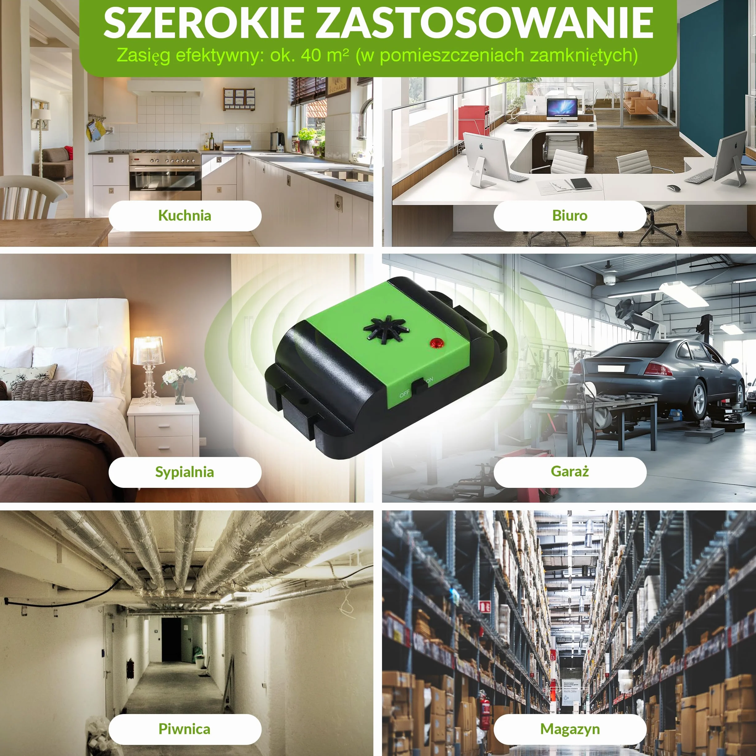 ISOTRONIC® Odstraszacz kuny do ochrony samochodu, poddasza i piwnicy, ultradźwiękowy odstraszacz kunów, bez pułapki, łatwa instalacja i długotrwały efekt