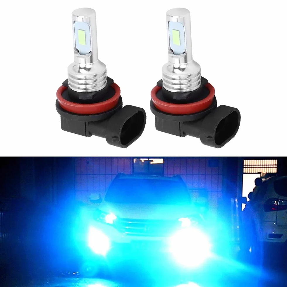 Tbest Żarówka LED przeciwmgielna, 2 szt. H8/H11 80 W 8000K Ice Blue12-24 V uniwersalna żarówka przeciwmgielna