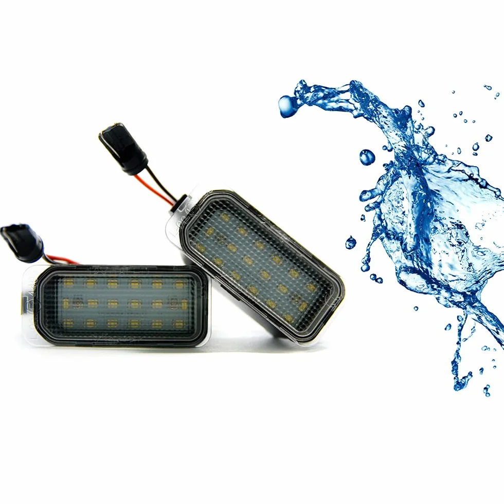 Lightworld24 Lampa LED do tablic rejestracyjnych F-ord Fiesta Focus C-Max Mondeo Galaxy S-Max Kuga J-Aguar XJ XF 18 SMD, Xenon