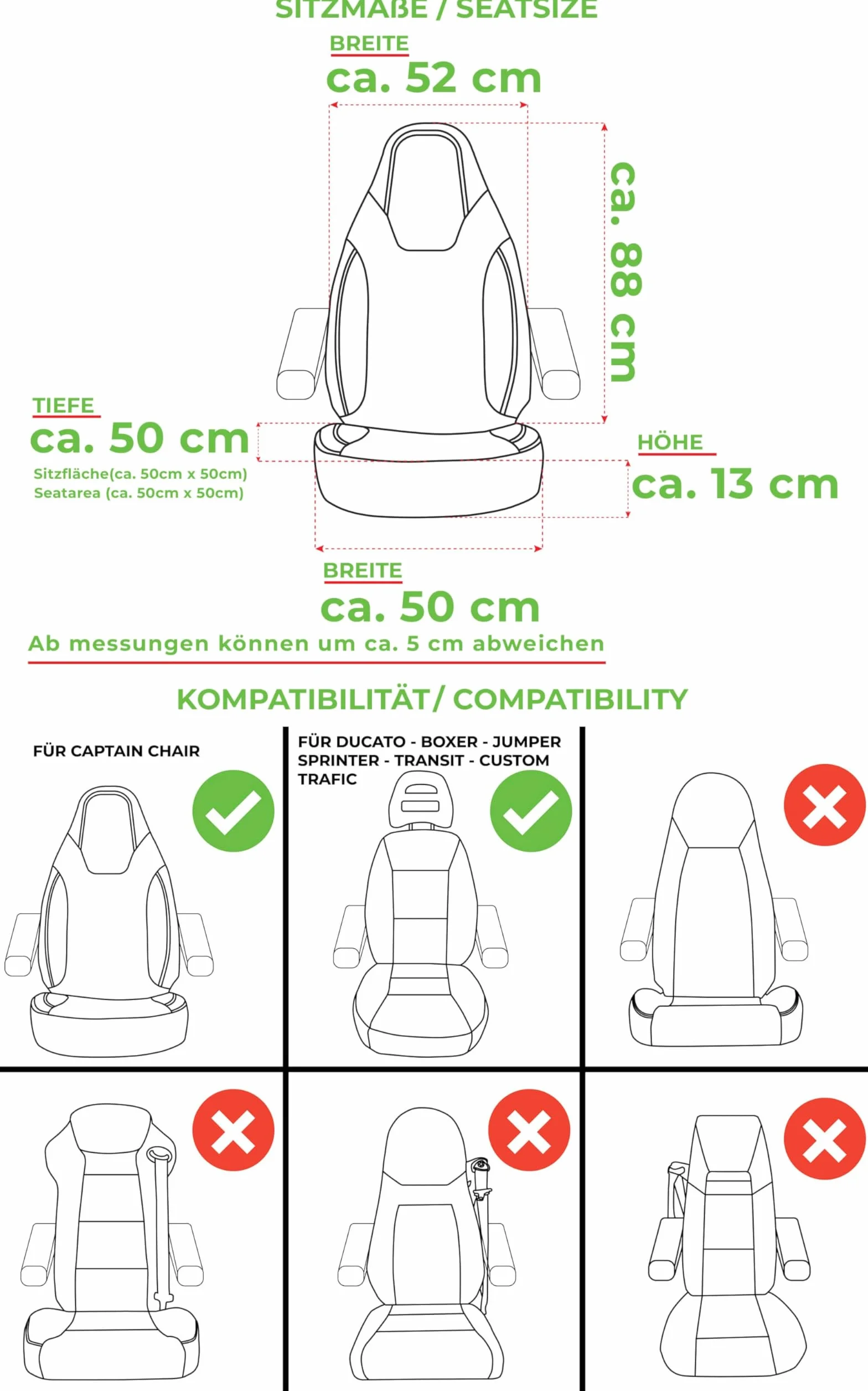 BREMER SITZBEZÜGE Pokrowce na przyczepy kempingowe FIAT Ducato Jumper Boxer PLKT209