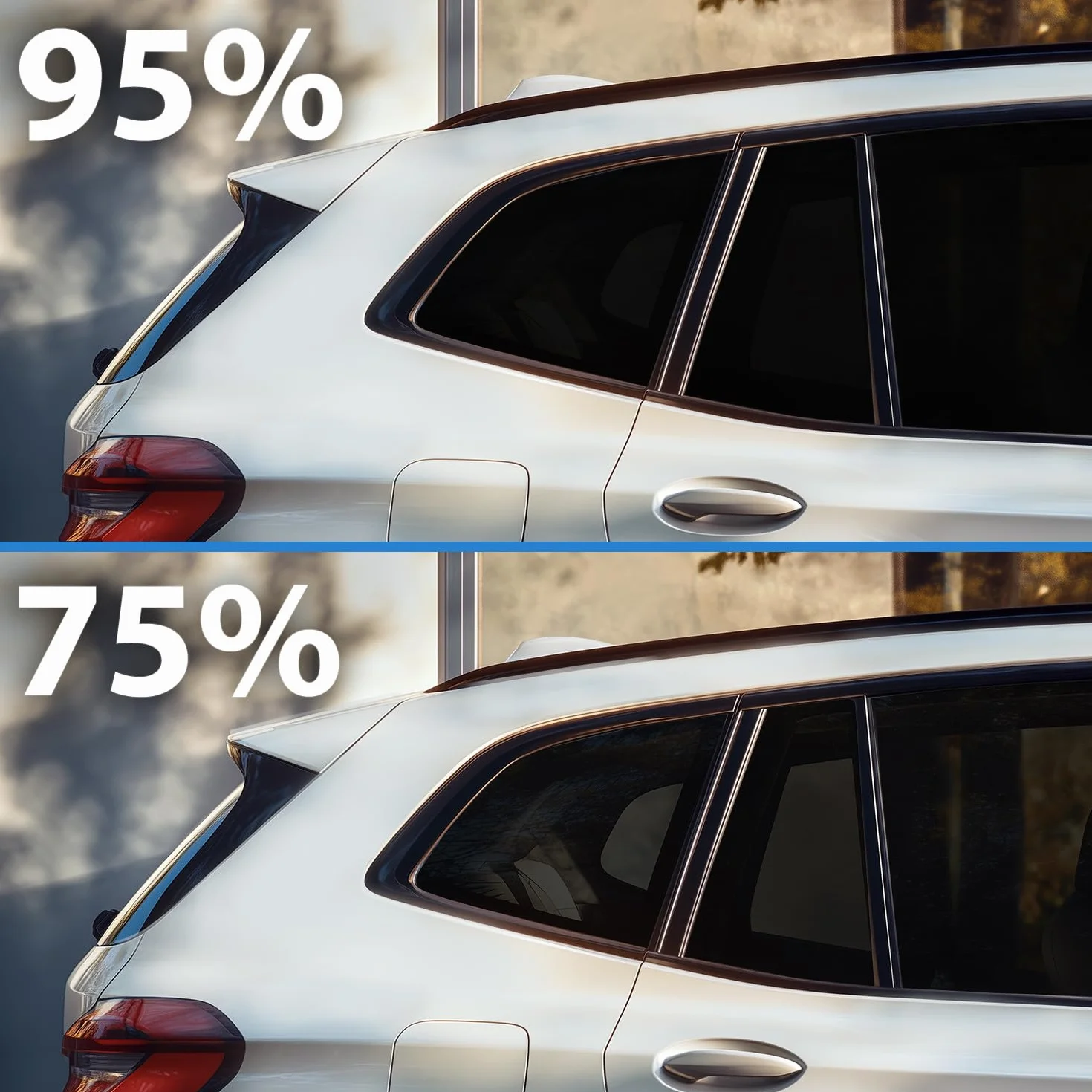 Przyciemnianie szyb do Audi A3 8P/8PA Sportback 2004-2013 & S3/RS3 (5-drzwiowy): dokładnie dopasowana folia przeciwsłoneczna z ABE do tylnych okien bocznych i tylnej szyby, ochrona przed