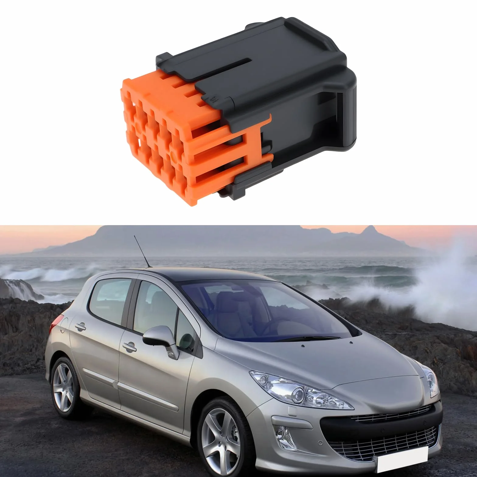 SG Store 2 szt. 10-pinowa wtyczka grzewcza do foteli samochodowych z zaciskami 1613952180 kompatybilna z Peugeot