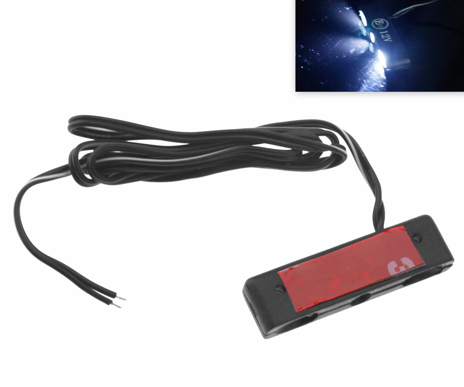 3 LED tablicy rejestracyjnej oświetlenie tylne schludne białe światło 12 V do pojazdu samochodowego