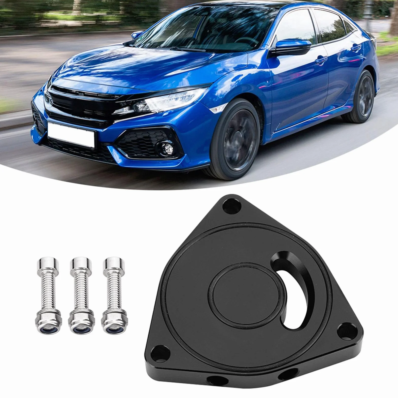 Płyta zaworu wydechowego KIMISS, płyta wydechowa Turbo ze stopu aluminium samochodowego Spacer BOV 1.5 T na lata 2015-2019