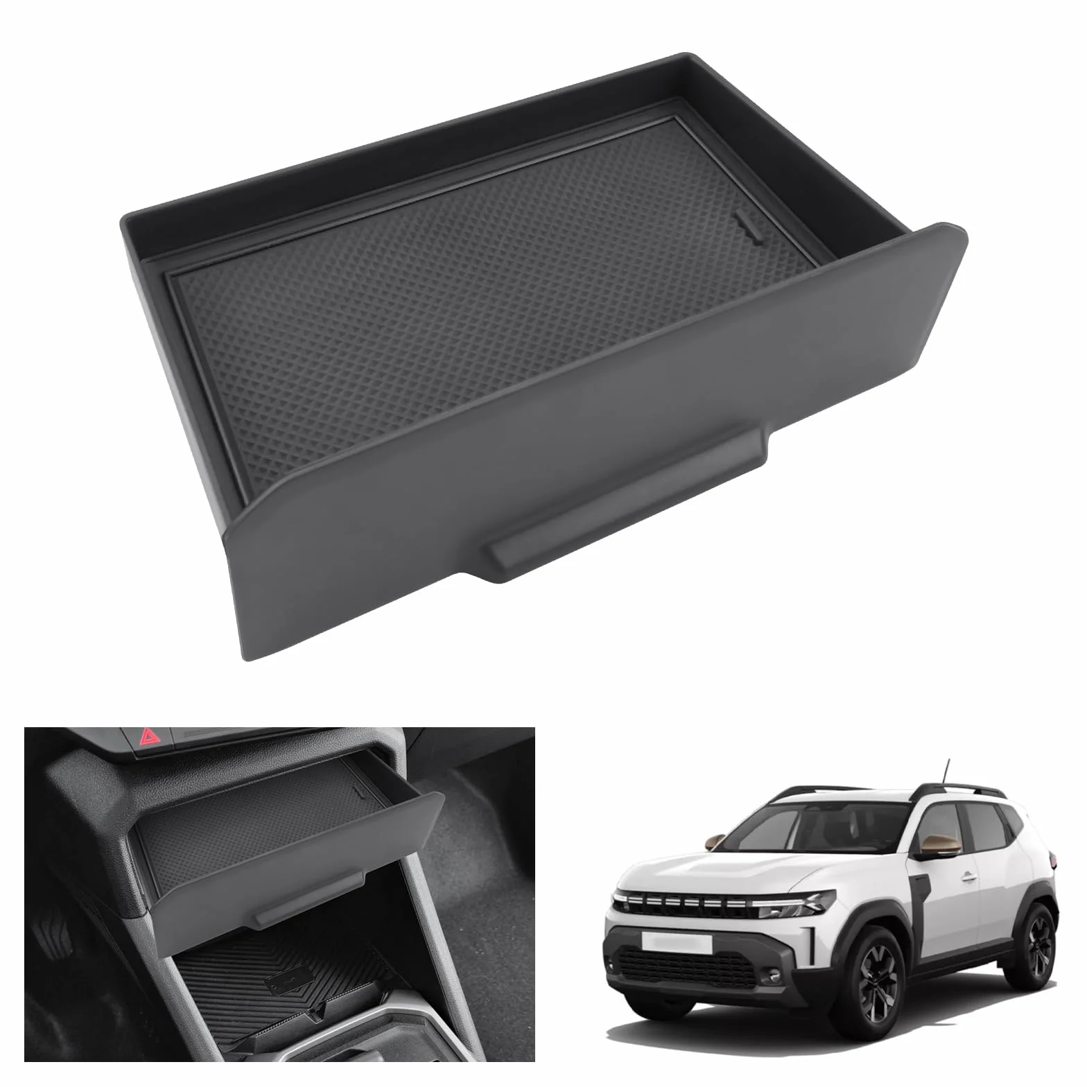 GAFAT Dacia Duster 3 2025 2026 2024/ Dacia Bigster 2025 2026 Konsoli Środkowej Przesuwne Szuflady, Pudełko do Przechowywania, Ukryte Półki do Przedmioty osobiste, Dacia Duster 3 2025 Akcesoria