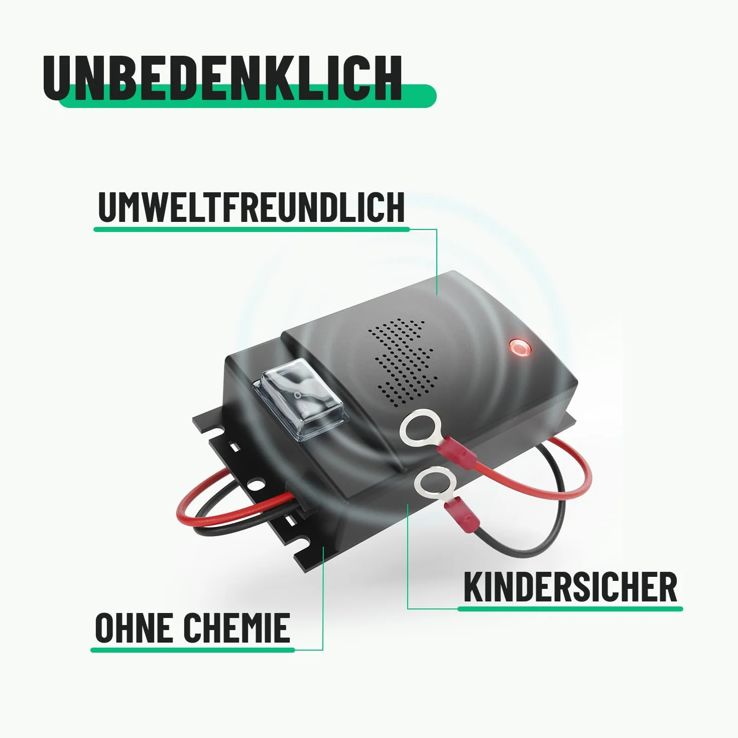 greate 2X Odstraszacz kun do samochodu z 12V złączem akumulatorowym - Odstraszacz kun do silnika - Odstraszanie kun w samochodzie, Ochrona przed kunami w samochodzie, Odstraszanie kun w samochodzie