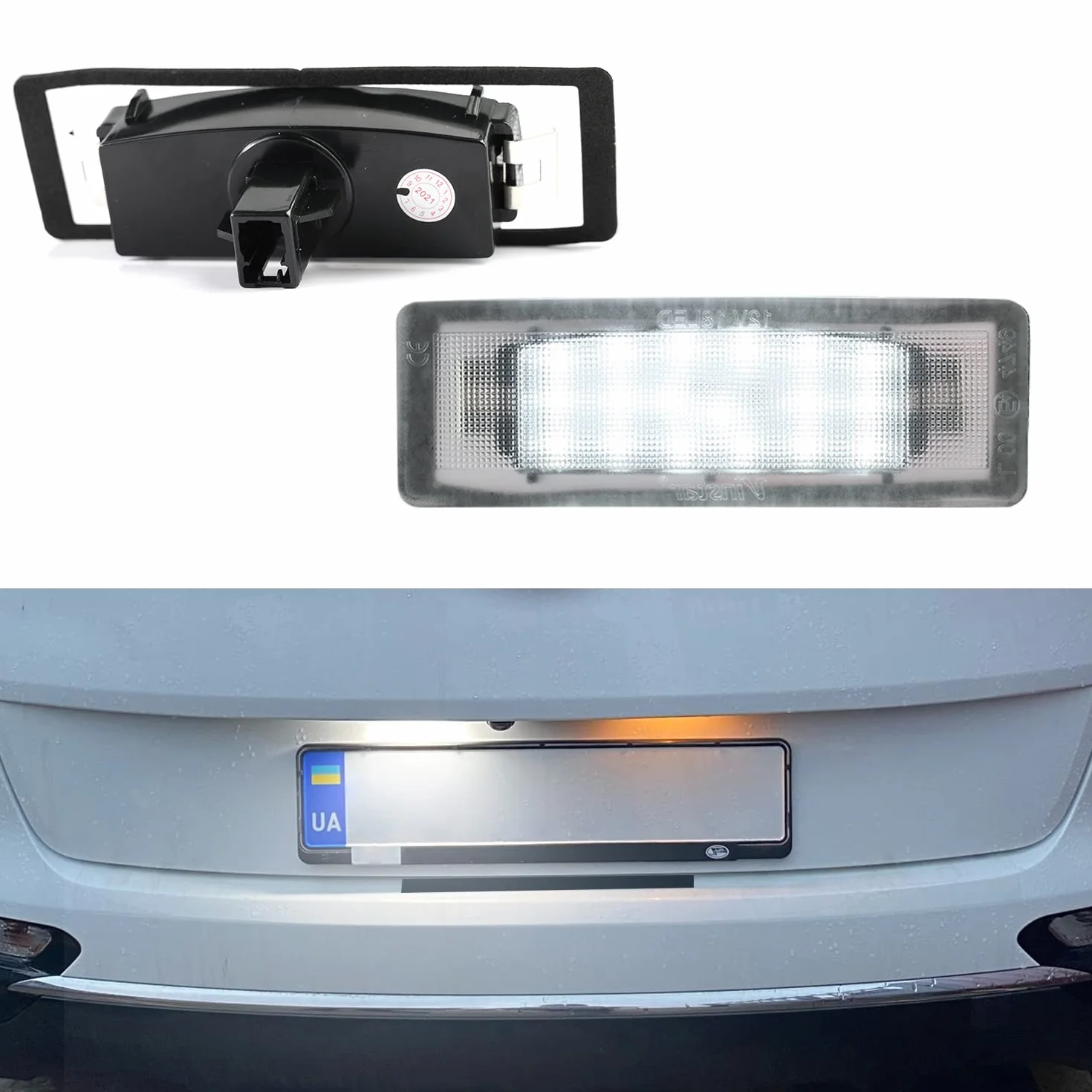2x ksenonowe białe oświetlenie tablicy rejestracyjnej LED dla Kia Sportage 2015-2020 Kia Proceed GT 2019-2021