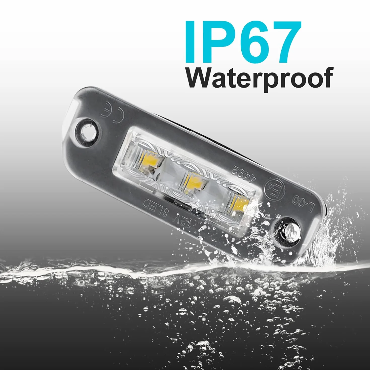 Oświetlenie tablicy rejestracyjnej LED, lampa tylna, kompatybilna z M-ercedes B-enz ML W164 GL X164 R W251, tylko silnik wysokoprężny, biały ksenonowy, magistrala Can-Bus, oświetlenie tablicy